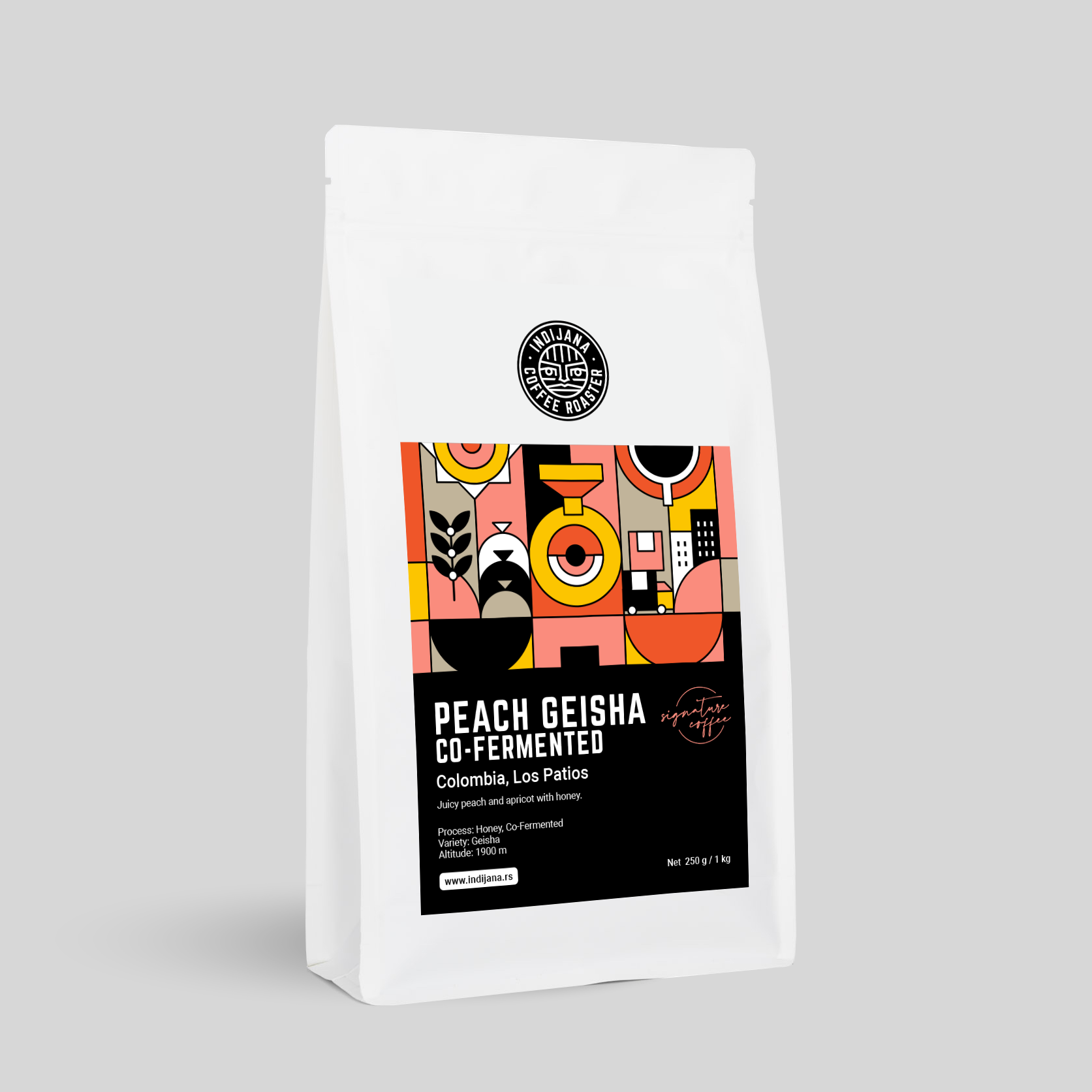 Specialty Coffee Colombia Los Patios Peach Geisha Co-Fermented Speciality kafa Indijana online prodaja specialty kafe Beograd Novi Sad Niš