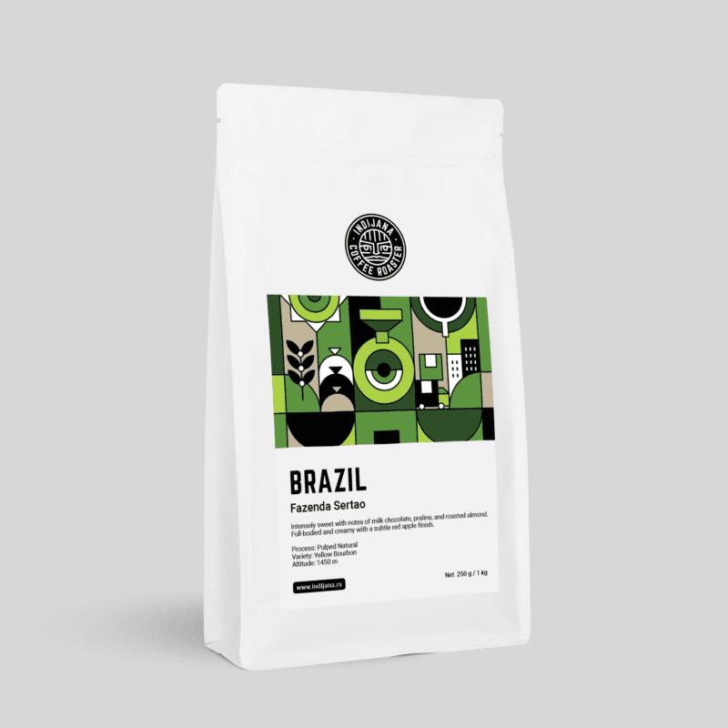 Speciality Coffee Brazil Fazenda Sertao Pulped Natural Speciality kafa Indijana online prodaja specialty kafe Beograd Novi Sad Niš